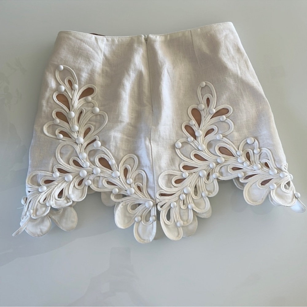 Zimmermann Brightside Rouleaux Top & Mini Skirt Zimm Sz 2 - Picture 12 of 16